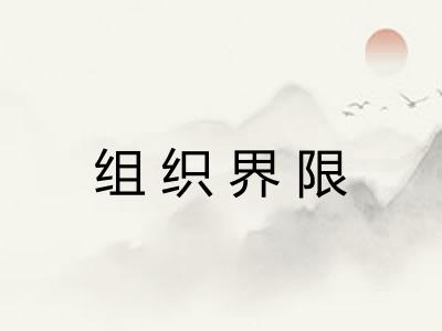 组织界限