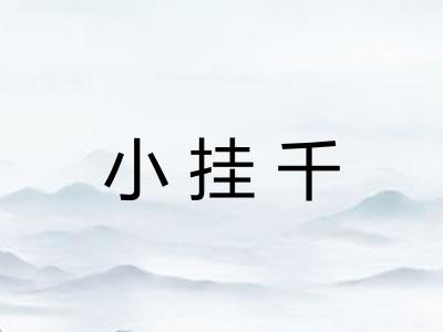 小挂千