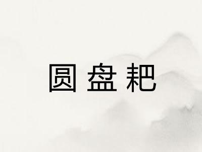 圆盘耙
