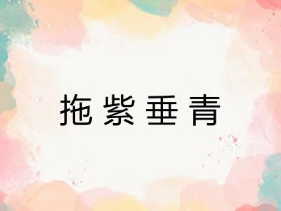 拖紫垂青