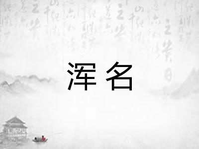 浑名