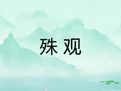 殊观