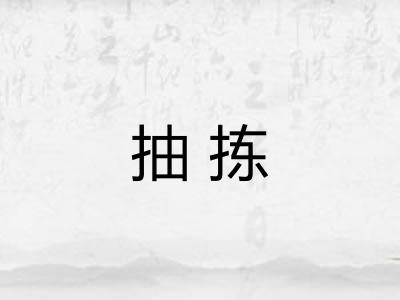 抽拣