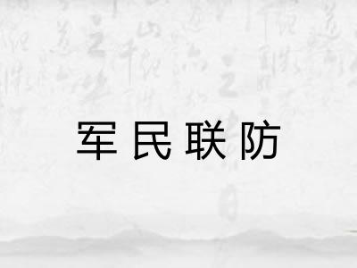 军民联防