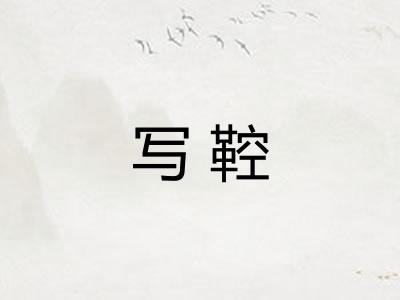 写鞚
