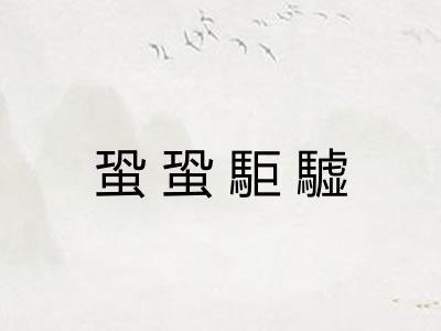 蛩蛩駏驉