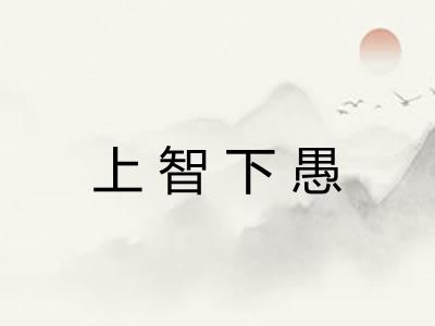 上智下愚