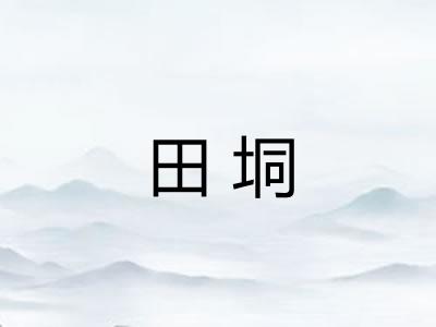 田垌
