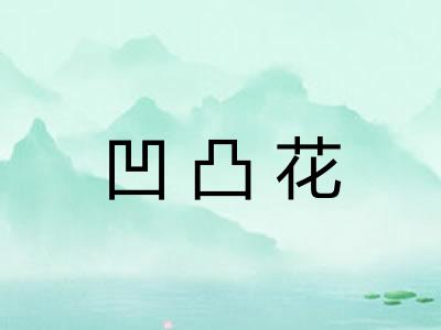 凹凸花