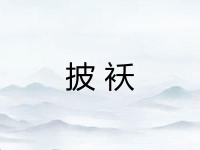 披袄