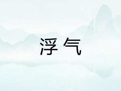 浮气