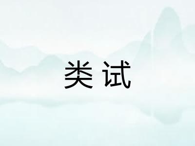 类试