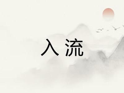 入流