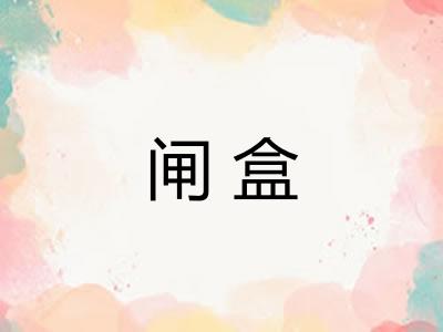 闸盒
