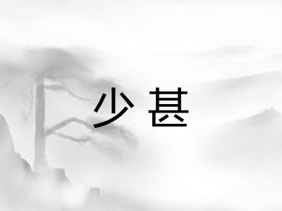 少甚