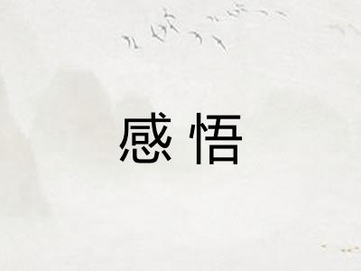 感悟