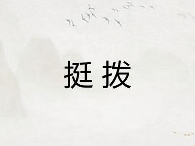 挺拨