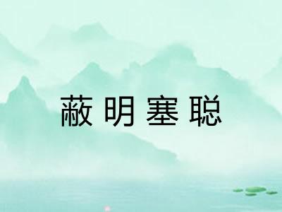 蔽明塞聪