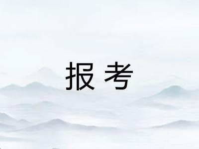 报考