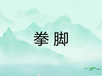 拳脚