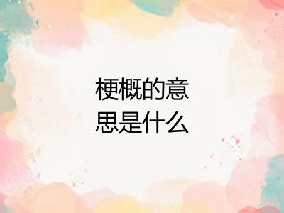 梗概的意思是什么