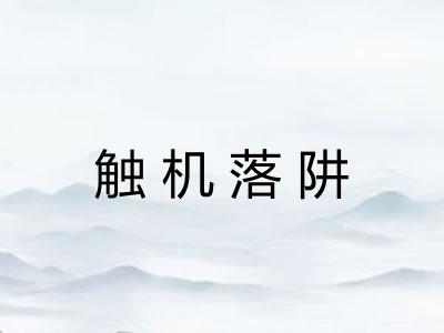 触机落阱