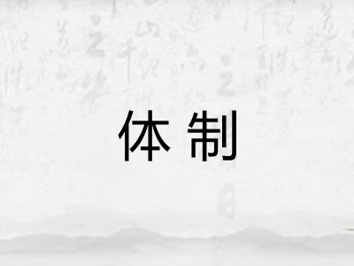 体制