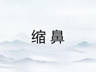 缩鼻