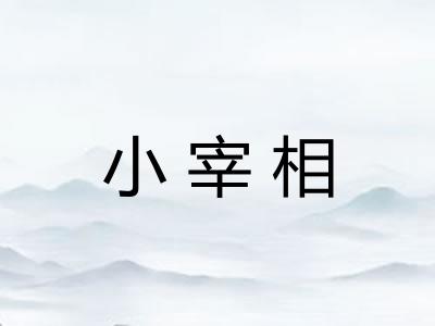 小宰相