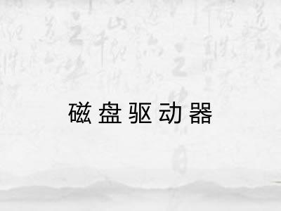 磁盘驱动器