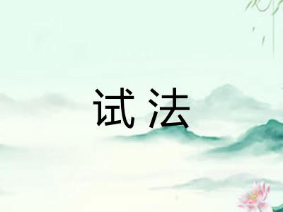 试法