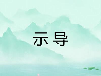 示导