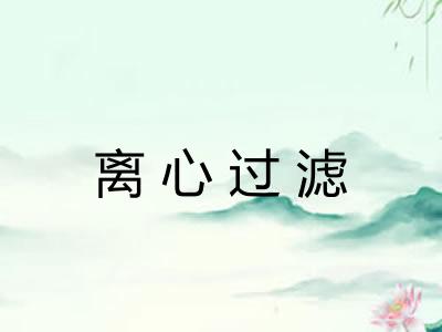 离心过滤