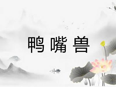 鸭嘴兽