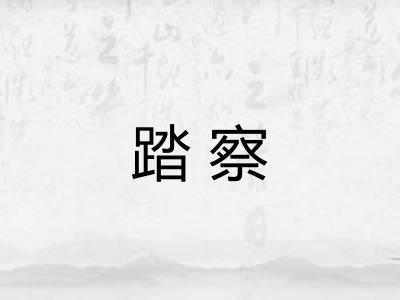 踏察