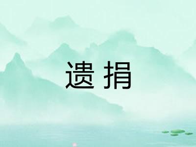 遗捐