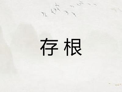 存根