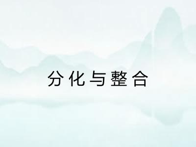 分化与整合