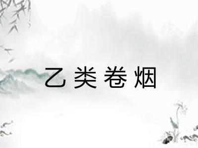 乙类卷烟