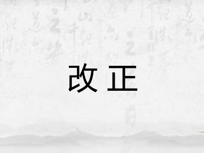 改正