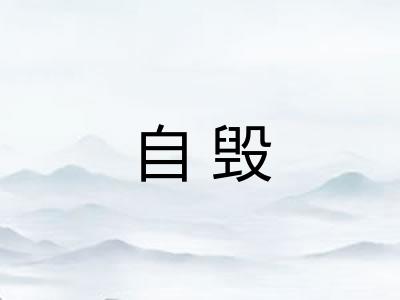 自毁