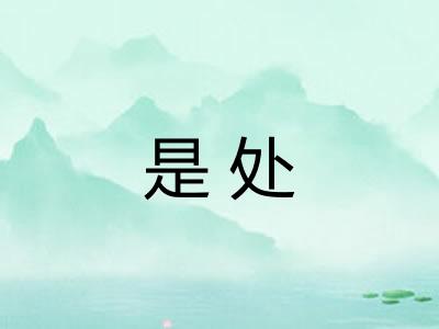 是处