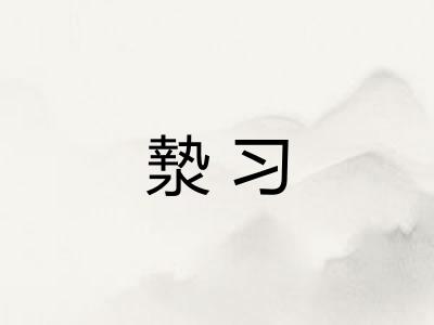 漐习