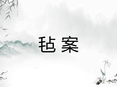 毡案