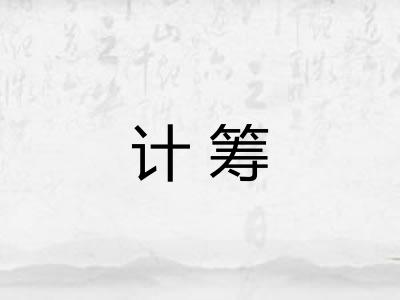 计筹