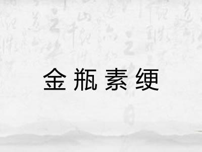 金瓶素绠
