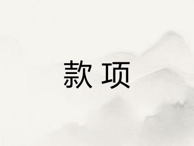 款项