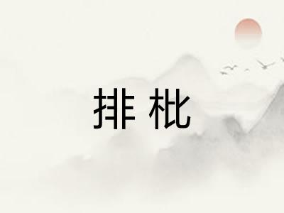 排枇
