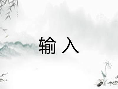 输入