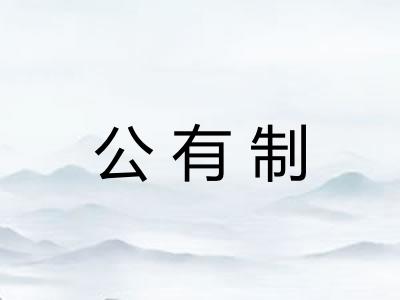 公有制